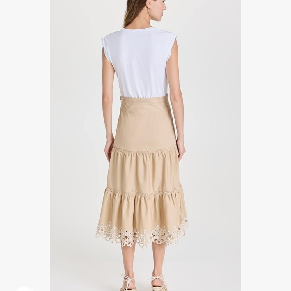 Veronica Beard Amaia Eyelet Combo Dress NWT - Picture 5 of 9